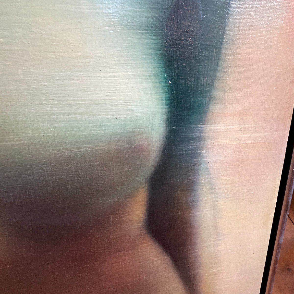 Mackowiak Erwin "nude 1972" Belgian Pop'art & Hyperrealist Painting / Oil On Canvas-photo-4